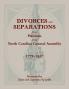 Divorces and Separations from Petitions to the North Carolina General Assembly 1779-1837