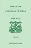 Maryland Calendar of Wills Volume 6