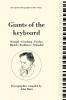 Giants of the Keyboard. 6 Discographies. Wilhelm Kempff Walter Gieseking Edwin Fischer Clara Haskil Wilhelm Backhaus Artur Schnabel. [1994]