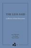 The Less Said: a collection of short-form poetry