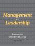 Management and Leadership