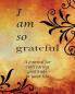 I Am So Grateful: A journal for cultivating gratitude in your life. A gratitude journal.