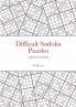Difficult Sudoku Puzzles Adult Activity Book