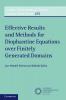 Effective Results and Methods for Diophantine Equations over Finitely Generated Domains