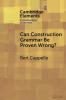 Can Construction Grammar Be Proven Wrong?
