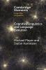 Cognitive Linguistics and Language Evolution