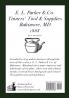 E. L. Parker & Co. Tinners' Tools & Supplies Baltimore 1868