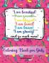 I am beautiful smart blessed loved brave strong! and so much more! A Coloring Book for Girls