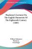 Thackeray's Lectures On The English Humorists Of The Eighteenth Century (1885)