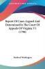 Report Of Cases Argued And Determined In The Court Of Appeals Of Virginia V1 (1798)