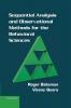 Sequential Analysis and Observational Methods for the Behavioral Sciences