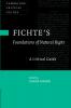Fichte's Foundations of Natural Right