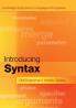 Introducing Syntax