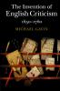 The Invention of English Criticism