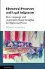 Rhetorical Processes and Legal Judgments