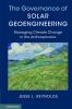 The Governance of Solar Geoengineering