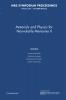 Materials and Physics for Nonvolatile Memories II
