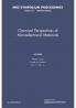Chemical Perspectives of Microelectronic Materials
