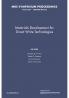 Materials Development for Direct Write Technologies