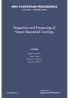 Properties and Processing of Vapor-Deposited Coatings