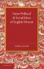 Some Political and Social Ideas of English Dissent 1763 1800