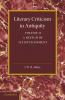Literary Criticism in Antiquity