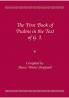 The First Book of Psalms in the Text of G.1.