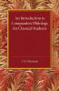 An Introduction to Comparative Philology for Classical             Students