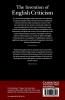 The Invention of English Criticism