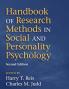 Handbook of Research Methods in Social and Personality             Psychology