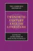 The Cambridge History of Twentieth-Century English Literature