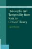 Philosophy and Temporality from Kant to Critical Theory