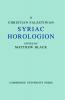 A Christian Palestinian Syriac Horologion