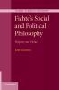 Fichte's Social and Political Philosophy
