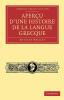 Apercu d'une histoire de la langue grecque