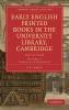Early English Printed Books in the University Library Cambridge