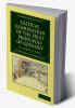 Critical Examination of the First Principles of             Geology