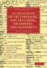 A Catalogue of Dictionaries Vocabularies Grammars and Alphabets
