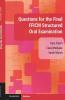 Questions for the Final FFICM Structured Oral Examination