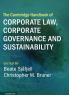 The Cambridge Handbook of Corporate Law Corporate Governance and Sustainability