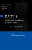 Kant's Metaphysical Foundations of Natural Science