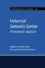Universal Semantic Syntax