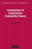 Foundations of Constructive Probability Theory