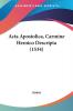 Acta Apostolica Carmine Heroico Descripta (1534)