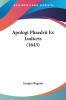 Apologi Phaedrii Ex Ludicris (1643)