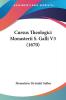 Cursus Theologici Monasterii S. Galli V3 (1670)