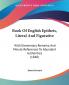 Book Of English Epithets Literal And Figurative