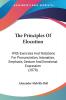 The Principles Of Elocution