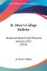 St. Mary's College Bulletin