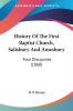 History Of The First Baptist Church Salisbury And Amesbury